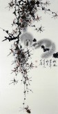 （已售）薛大庸（一级美术师）国画动物松鼠画 三尺竖幅《秋风》
