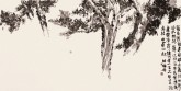 【询价】肖映梅(中国美协)国画花鸟画 大八尺横幅 杜甫《咏松》 诗意