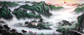 （预定）墨宇（周卡）国画聚宝盆山水画 小八尺横幅 2.4米《江山如画》2