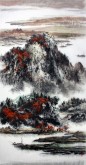 杨秀亮（吉林省美协） 国画山水画 精品四尺竖幅《金秋》