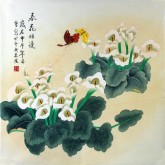凌雪（中央美院）四尺斗方 国画花鸟画《春花烂漫》5